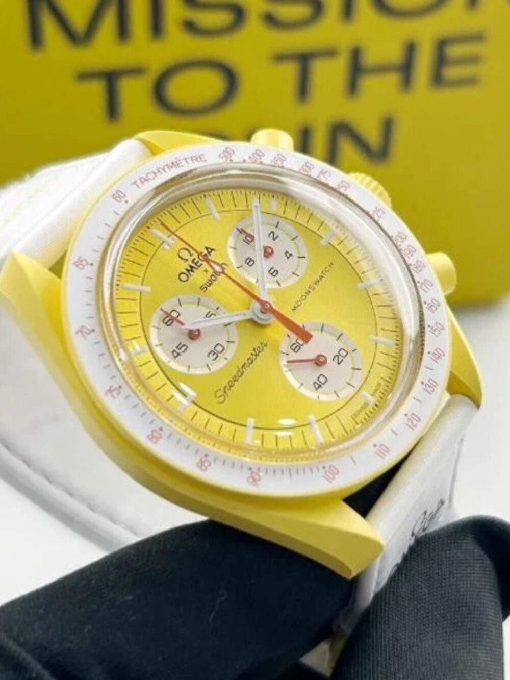 Omega X Swatch Mission To Sun Quartz Watch 42mm